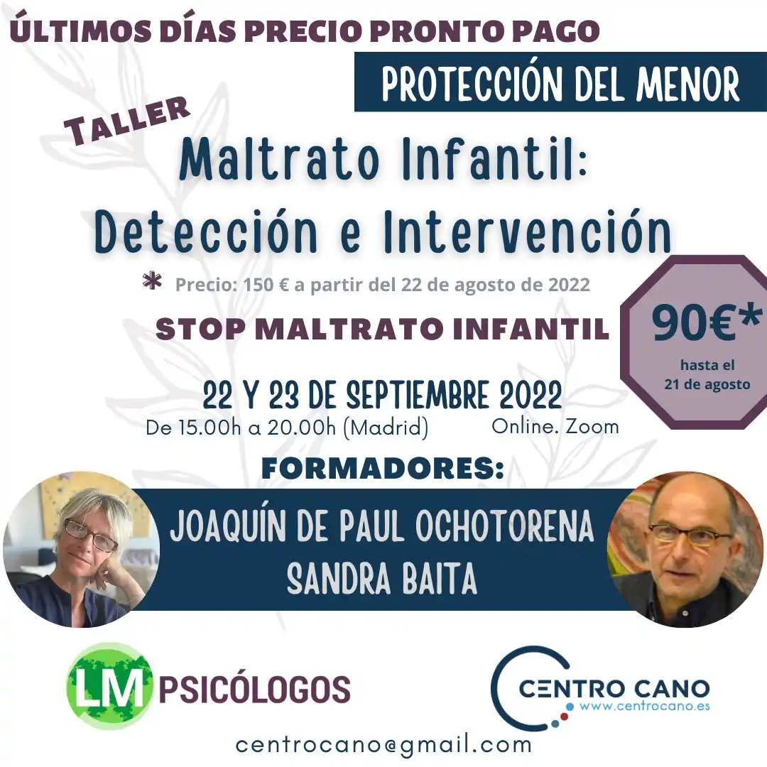 formación para profesionales sobre la detección e intervención en el maltrato infantil