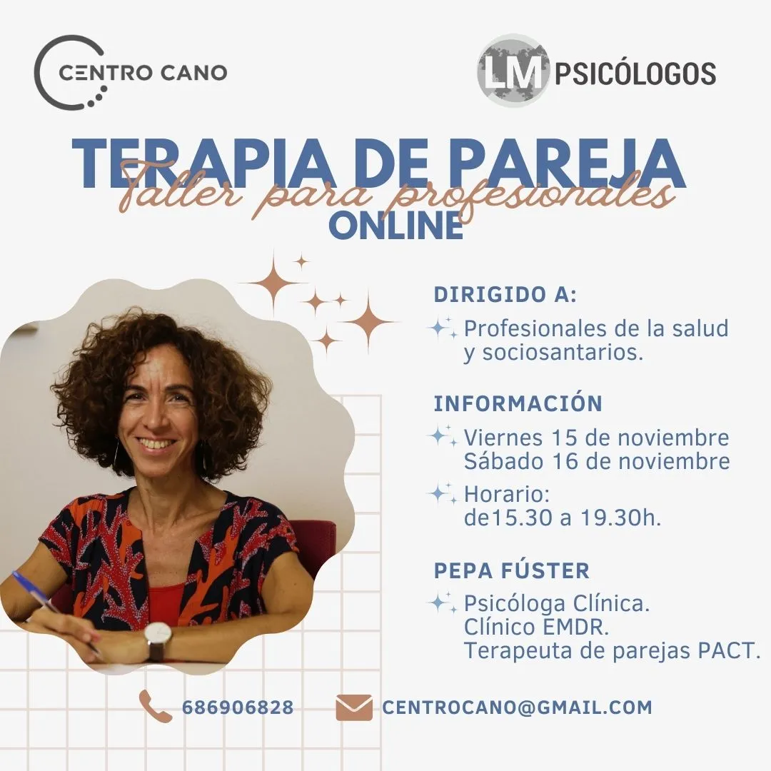 taller online para profesionales sobre la terapia de pareja